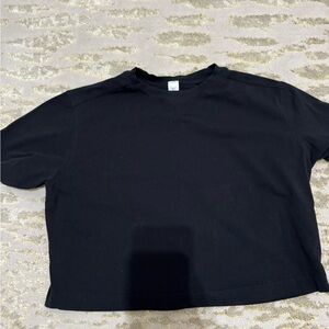 lululemon athletica Black Short Sleeve Crewneck Tee